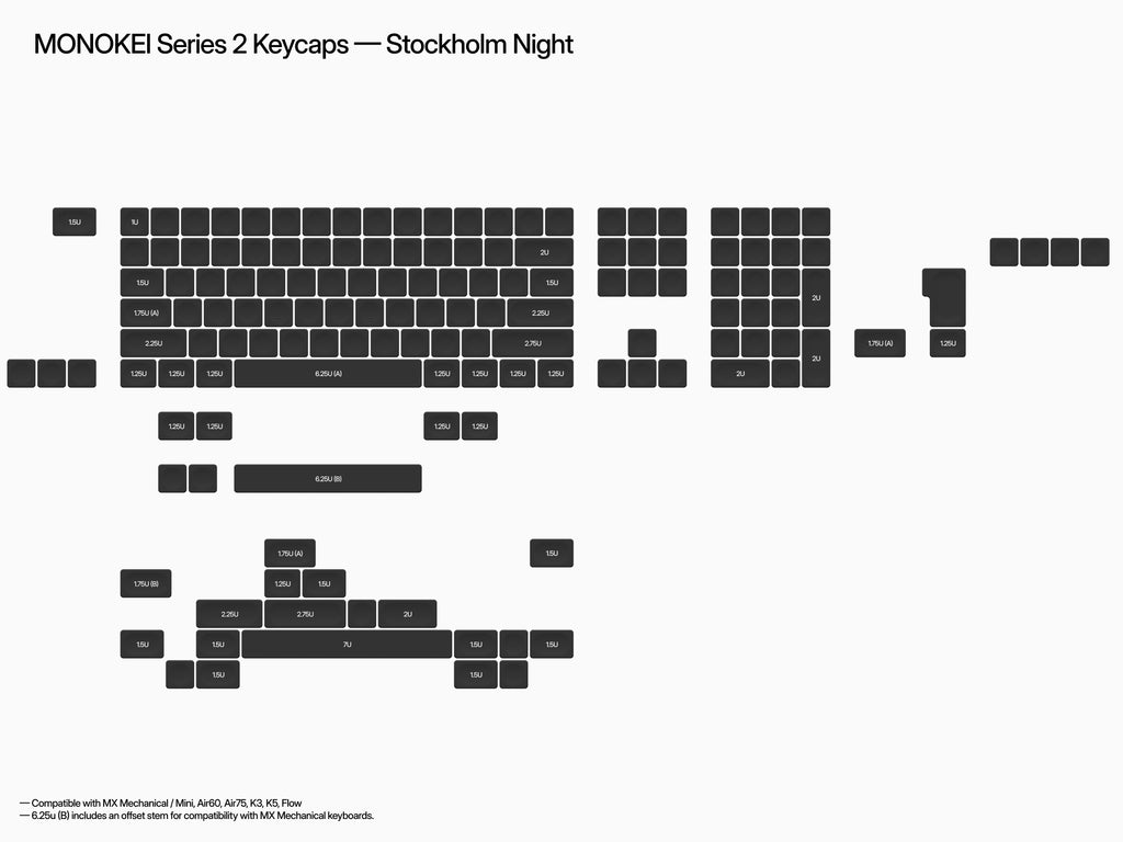 MONOKEI Series 2 Keycaps (In-stock)