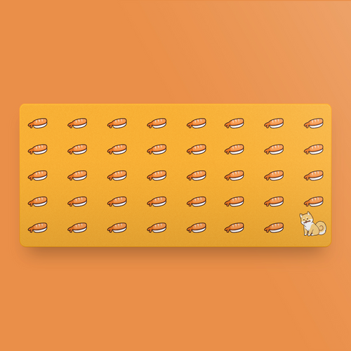 Doggo Sushi Deskmat (In-stock)